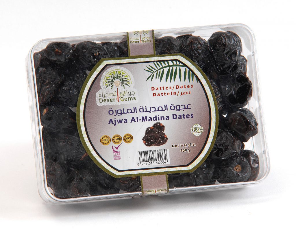 Dattes Ajwa de Médine DG, 8 X 800g – TALHO HAJI & CÓSMICO Lda